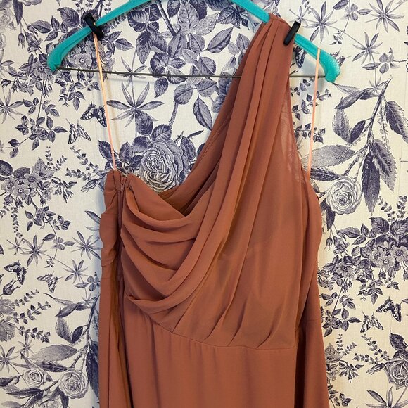 Birdy Grey | Kira Dress | Chiffon Terracotta | XL - Picture 4 of 7